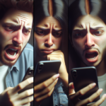 alt_text: Two friends arguing on a video call, each looking frustrated and upset.