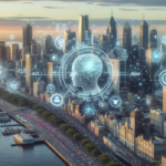 alt_text: Port Arthur's skyline features AI-inspired art and tech symbols, highlighting an AI-driven future.