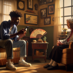 alt_text: "Students record historical stories, capturing community voices for an archive project."