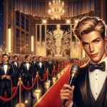 alt_text: "Oscar statue under spotlight with 'Content Rules the Night' banner at the 98th Oscars."