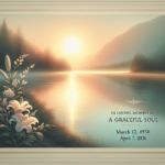 alt_text: "A serene Iowa sunset reflects the gentle legacy of a beloved, quiet community figure."