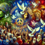 alt_text: "Brightly colored youth mural with the words 'Art of Peace' and uplifting symbols."