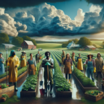 alt_text: Earth viewed from space with a swirl of white clouds against a dark backdrop.