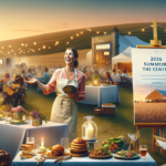alt_text: A vibrant fusion of diverse foods and cultural symbols blending harmoniously on a colorful table.